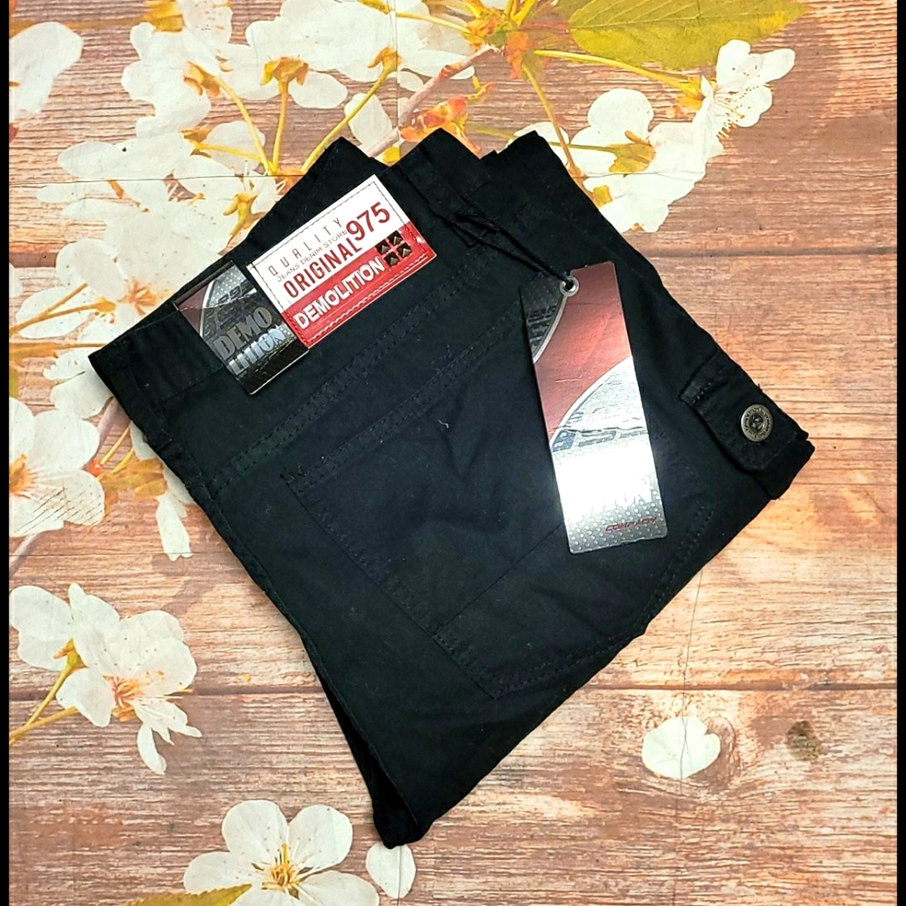 Demolition vintage denim cargo pants